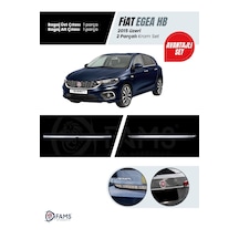 Fiat Egea 2015-2019 Hb 2 Parça Krom Set Bagaj Çıtası Üst + Bagaj Alt Çıtası P.çelik