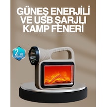 Solar Cob Alev Efektli Lamba Güneş Enerjili, Suya Dayanıklı, Taşınabilir Çok Renkli