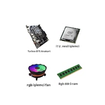 İ7 2. Nesil İşlemci/h61 Anakart/8gb Ddr3 Ram/cpu Fan/bundle Set