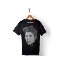 Justin Bieber 1994 Tipografik Silüet Baskılı Tişört Unisex T-shirt 001