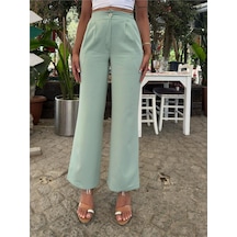 WeShaya Mint Likralı Palazzo Pantolon Mint