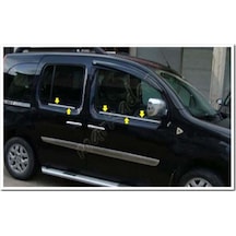 Renault Kangoo Krom Cam Çıtası 2008 Sonrası 4 Parça Paslanmaz  Çel