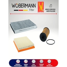 Wöbermann Opel Astra H 1.6 Filtre Bakım Seti 2004-2013 3'lü Karbonlu