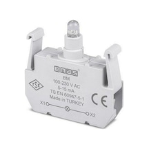Emas Bm B Sinyal Mavi Led'li Blok 100-230 V Ac Emas Bm B Sinyal Mavi Led'li Blok 100-230 V Ac