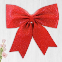 Süsle Simli Eva Fiyonk Kırmızı 40 CM x 33 CM Kırmızı