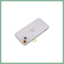 Bşkvirgo İphone 13 Mini Uyumlu Renkli Kamera Lens Koruma Cam - Turuncu-yeşil Bsk2026