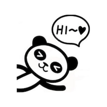 Oturma Odası Anahtarı Panda Baskılı Sticker 12 X 12 Cm