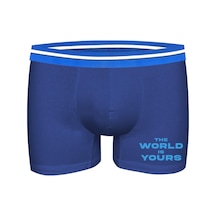 John Frank Iconic Erkek Boxer Jfbıcon03-world Lacivert