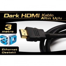DARK DK-HD-CV14L300A90 HDMI KABLO AĞ DESTEKLİ 3MT Ver1.4 ALTIN UÇ