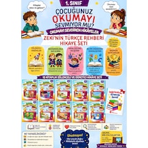 1. Sınıflar İçin Eğlenceli Rengarenk Kitap Okumayı Sevdiren 10'lu Öykü Seti