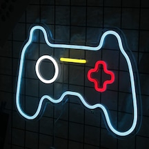 Oyun Usb Neon Tabelası 15,7 X 11 İnç Neon Işıklar Erkek Yatak Odası Serin Oda Dekor Bar İşaretl Standart