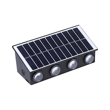Cata Amber 4 Adet Cata 20w Kos Solar Led Aplik Dış Mekan Amber Ct-8010 Bahçe Cephe Aydınlatması
