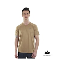 Alpinist Mission Ultra Dry Erkek T-shirt Camel 001
