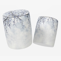 Bluehomeconcept Adawall Blue Mini Flowers Puf