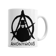 Anonymous V For Vendetta Kupa Bardak Porselen No35533 Karışık