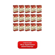 Çaykur Organik Hemşin Karton Kutu Koli 400gr X15 Adet