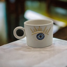 Altın Yaldız Göz Nazar Fincan Mug