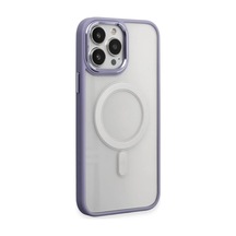 Apple Uyumlu iPhone 15 Pro Kılıf Room Magneticsafe Silikon - Lila 0.2M-Çok Renkli