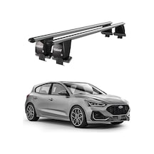 Royal Ford Focus Iv 2018 Ve Sonrası Uyumlu Gri Kilitli Ara Atkı Port Bagaj Tavan Barı