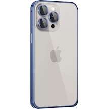 Joko Apple İphone 15 Pro Max Metal Bumper Mat Kapak - Lacivert