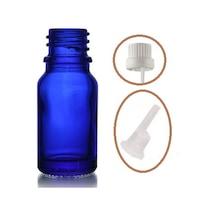 20ml Mavi Cam İçten Damlalıklı Şişe Beyaz Kapak, 24 Adet, Damlalıklı Şişe, Damlatmalı Şişe