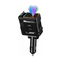 Tr 4in 1, 120w, 7 Renkli, Çift Makaralı Type-c Kablolu Araç Şarj Başlığı Siyah Yk-ot719