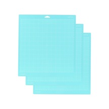3 Adet Mavi Pvc Kesim Matı - 12x12 İnç, Yapıştırıcı Tabakalı, Kesici Makine İçin Kullanım