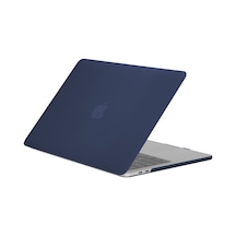 Blogy Apple Uyumlu MacBook Pro 16.2 İnç Crystal Fit Kılıf Mavi