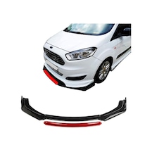 Ford Courier Ön Tampon Altı Lip 4 Parça (Kırmızı)