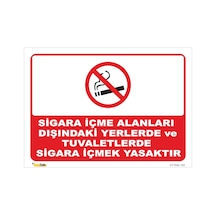 Sigara Içme Alanın Dışında Sigara Içme - Isg Levhası
