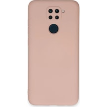 Zengemtx Newface Xiaomi Redmi Note 9 Kılıf Nano İçi Kadife Silikon - Pudra
