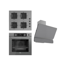 Ferre Steamart Ss Serisi XE64CPR + SS208 + D081 - Kare Set Gri