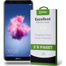 Huawei P Smart ile Uyumlu Temperli Ekran Koruyucu Kırılmaz Cam Ekonomik 5'li Paket