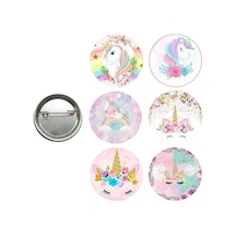 Lisanslı Yaka Çanta Rozeti Unicorn 6lı Paket Pinyata İçi Küçük Hediyelikler Diğer