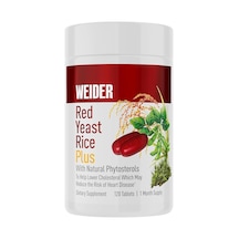 Weider Red Yeast Rice Plus Heart Health - Antioxidant With 850mg Of Natural Phytosterols 120 Tablet