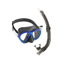 Cressi Fiji-gamma Yetişkin Maske Şnorkel Seti Siyah-mavi Tek Renk