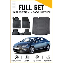 Opel Astra J Sedan 2013 Model Birebir Uyumlu Bagaj Havuzu+paspas Seti