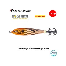Major Craft Big Eye Metal Kalamar Zokası 112gr Bem-30 14 Orange Glow Orange Head