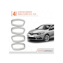intakrom Renault Fluence Krom İç Kapı Kolu 4 Parça 2010 ve Üzeri