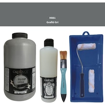 Mobilya Boyası-cadence Multisurface H-081 Grafiti Gri 2lt Ultimate Parlak Vernik 500ml Grafiti Gri