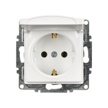 Günsan Visage Beyaz Kapaklı Topraklı Priz Mek.- Çerçevesiz 12'li