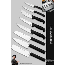 İncisive Serisi Mutfak Bıçak Seti Et Sebze Şef Bıçağı 8li Mft-102