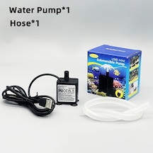 Chuangyinshop Usb Su Pompası Hortum Düşük Sesli Fırçasız Mini Pompa Akvaryum Bahçe Çeşmesi