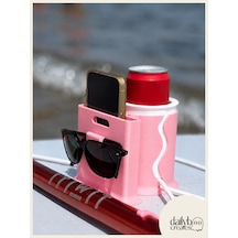 Paddle Board Sup Board Kano Termos Kutu İçecek Telefon Ve Gözlük Tutucu -pembe