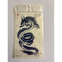 Ejderha 18x11 Cm 1 Ay Kalıcı Kalıcı Geçici Dövme Yapıştırma Dövme
