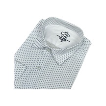 Slim Fit Pamuklu Uzun Kollu Cepsiz Gömlek Slim Fit Kalıp Beyaz