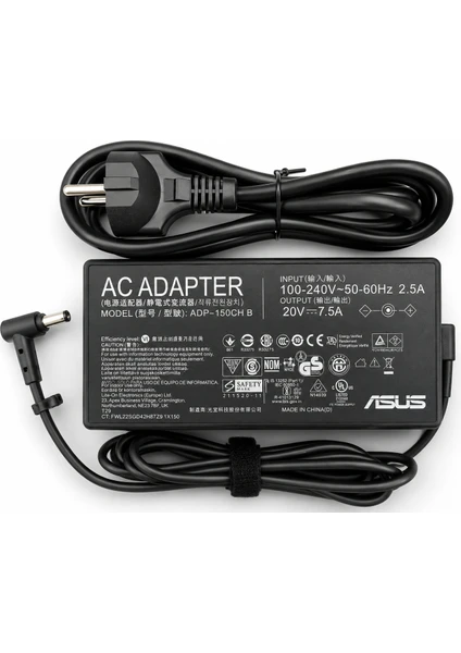 Asus Orjinal 20v 7.5a 150w 6.0x3.7mm Adaptör Şarj Adaptörü
