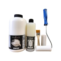 Cadence 2 Litre Beyaz Boya Ultimate Kalın Sır Vernik Fırça Beyaz Beyaz