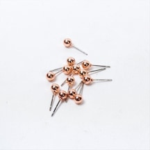 Roz Renk Metal Top Küpe 50 Gram Çok renkli