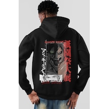 Sevbano Eren Jaegar Attack On Titan Anime Sırt Baskılı Unisex Oversize Pe Siyah